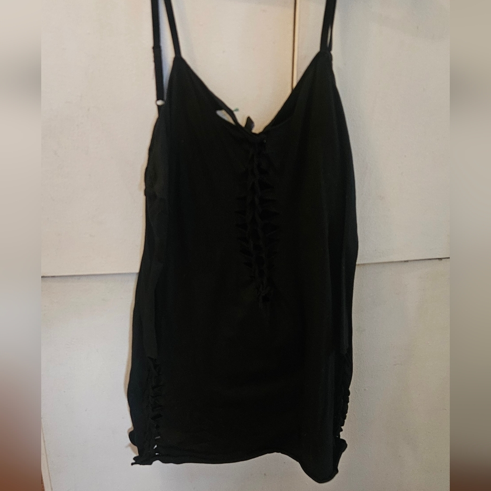 Dolls Kill - Current Mood black Shredded Dress - 2x